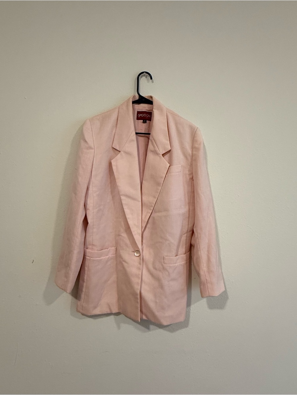 Sason New York Women’s Skirt Suit Blazer Jacket Pleated Skirt Pink Size 10